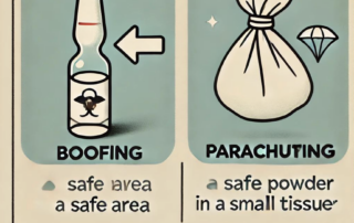 what are the benefits and risks of boofing vs parachuting